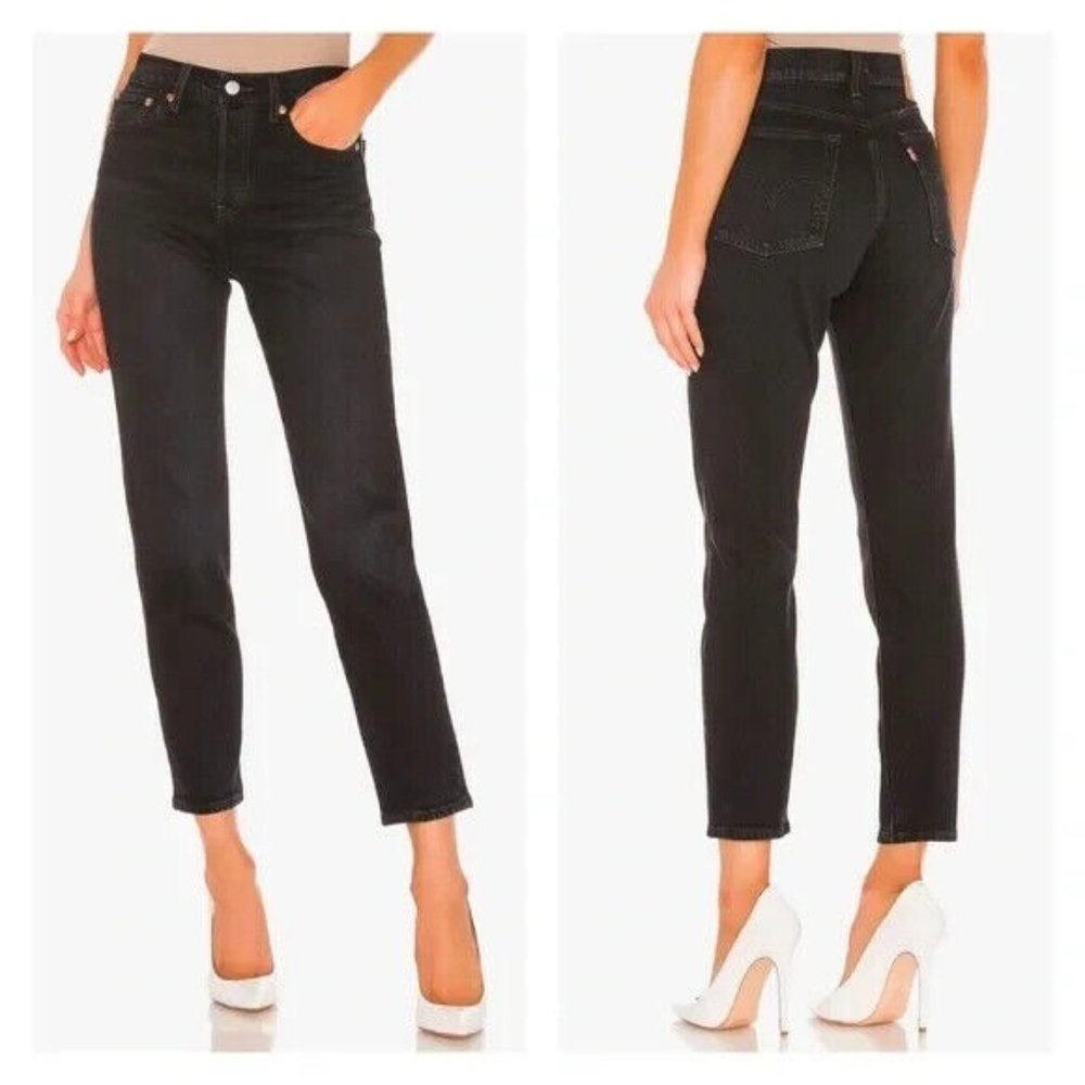 Levi's Wedgie Icon Premium Jeans Black Wild Bunch Button Fly